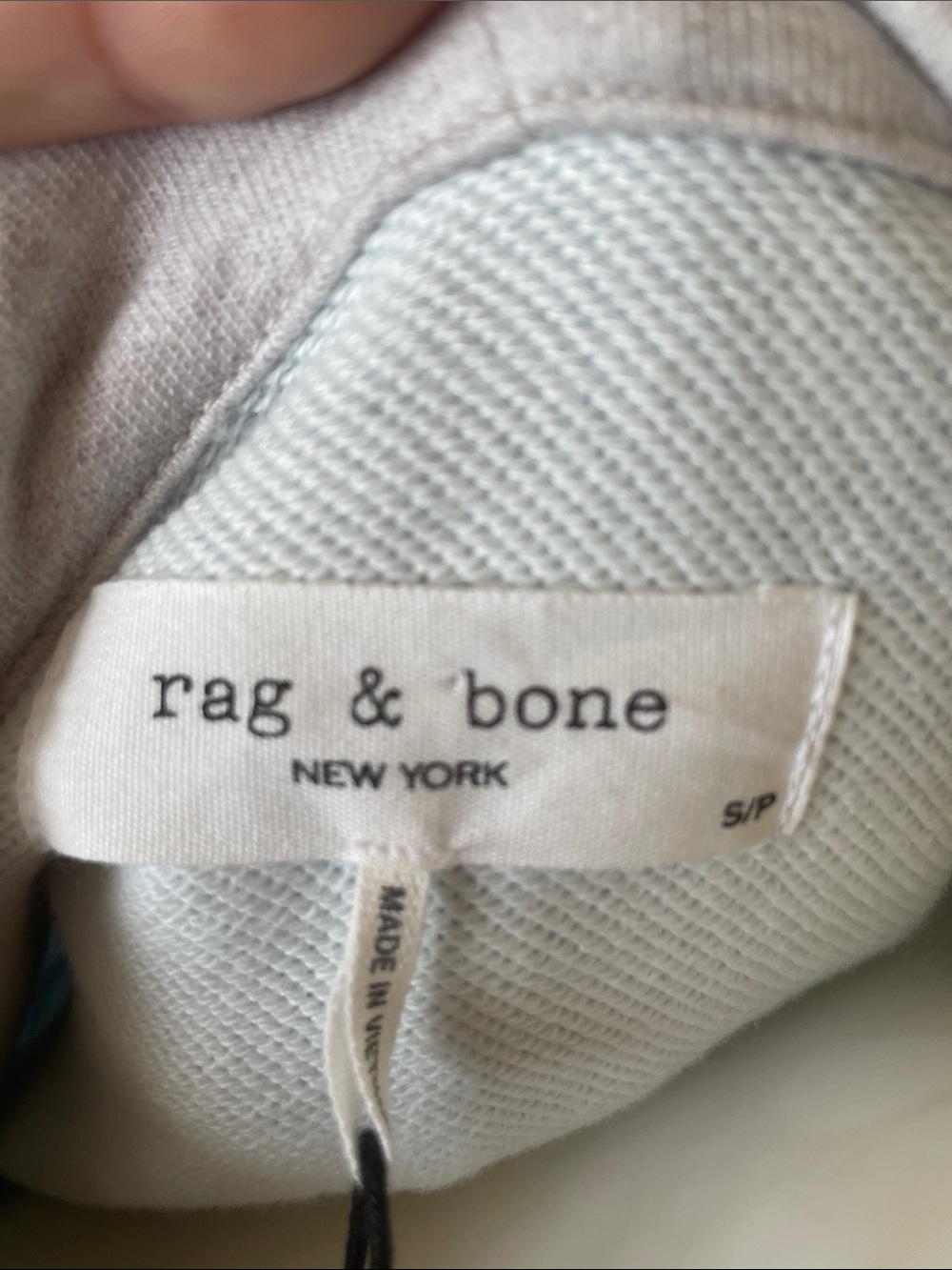 Rag & Bone Jacket with Gray Hooded Sleeves - Casual Women’s Jacket Size Small - Picture 6 of 12